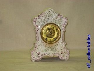 Splendid Antique Waterbury Porcelain Clock model  Parlor no. 6 