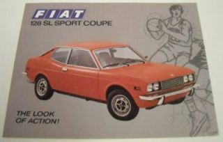 Fiat c. 1970   1973 128 SL Sport Coupe Sales Brochure