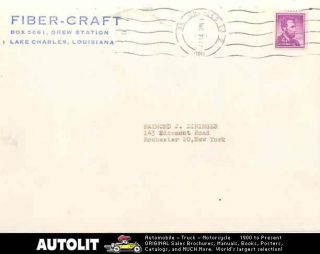 1961 Fibercraft Fiberglass Car Kit Car Brochure