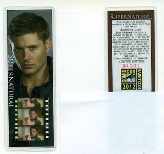   Jensen Ackles SDCC Comic Con Excl. Collectible Film Cell Bookmark