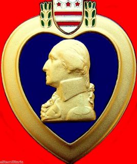 GENUINE US PURPLE HEART MEDAL ORDER FOR WOUNDS RECEIVED OR DEATH IN 