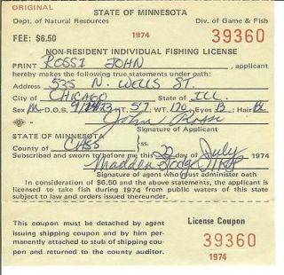 fishing license in Fishing