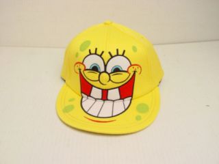 SpongeBob Big Smile Face Baseball Cap Licensed Flex Fit Hat
