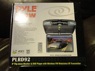 PYLE 9 FLIP DOWN CAR VIDEO MONITOR & DVD PLRD92 New in the box