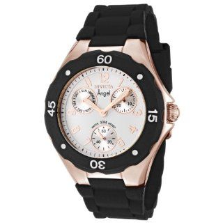   Rose Gold Plated Black Polyurethane Watch Watches 
