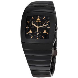 Rado Mens R13477182 Sinatra Black Dial Watch Watches 