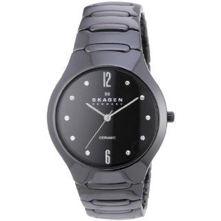 Skagen Womens SK817SBXBC Ceramic Black Dial Watch Watches  