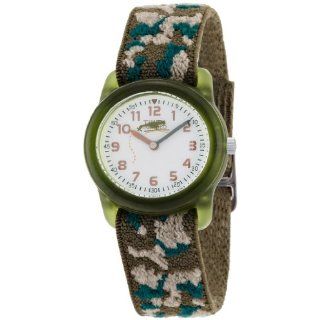 Timex Kids T78141 Analog Camo Elastic Fabric Strap Watch Watches 