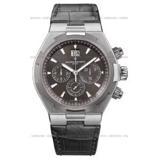 Vacheron Constantin Overseas Mens Grey Leather Chronograph Watch 49150 