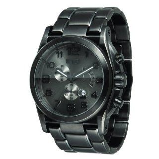 Vestal Mens DEV008 De Novo All Gunmetal Chronograph Watch Watches 
