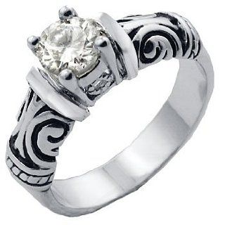 T19 00922ZCH David Yurman Inspired Solitaire Fashion Ring 