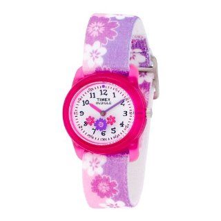 Timex Kids T7B011 Flowers Color INDIGLO Stretch Band Watch Watches 
