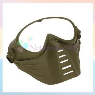 Plastic Airsoft Hunting Full Face Protect Mask Fog Goggle Guard 