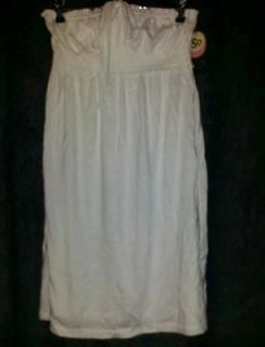 Nwt $30 So white tube summer dress tunic sz L from kohls