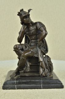 Bronze Marble Statue Roman Military Warrior War Goddess Mythology 