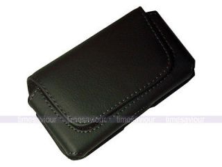 Horizontal Black Leather Case for LG Optimus 2X Speed P990