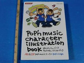 Popn Music Character Illustration Book AC CS 1~5 art