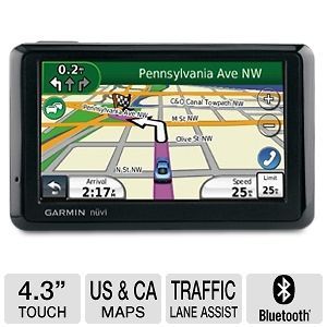 Garmin 1390LMT Nuvi GPS 4.3 Lane Assist Free Lifetime Traffic Maps 