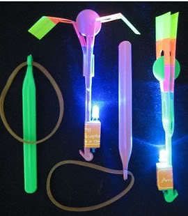 8pcs Lots Crazy Toy LED Arrow Helicopter Wholesale Gadget ☆D6