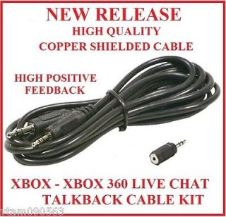 NEW ASTRO A30 A40 & A50 HEADSET TALKBACK CABLE KIT FOR XBOX 360 LIVE 