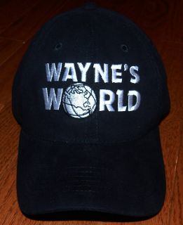   World embroidered Hat Wayne Campbell Garth movie Halloween costume cap