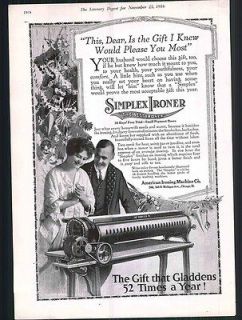 1916 ad Simplex Ironer American Ironing Company Mangle