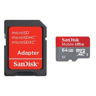 Sandisk Ultra 64GB Class 10 Micro SD Card with SD Adapter  