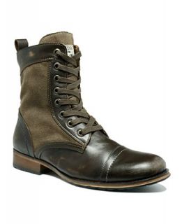 GUESS Shoes, Alfred Leather and Canvas Boots