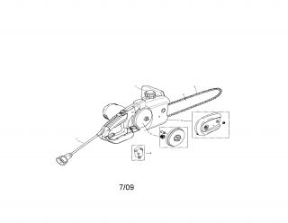 Model # M15012US Remington Electric chain saw   Chain saw (7 parts)