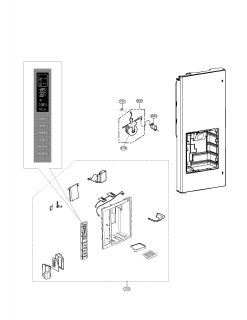 Model # LFX23961SB001 Lg Refrigerator   Ice maker parts (11 parts)