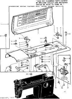 KENMORE Kenmore sewing machine Monogrammer Parts  Model 15819142 
