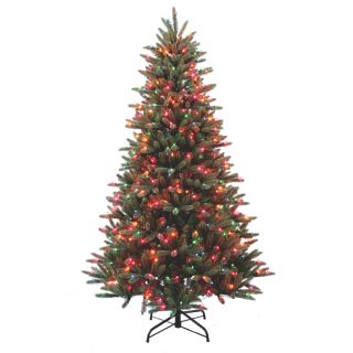 Shop Holiday Living 7 ft Pine Pre lit Artificial Christmas Tree with 