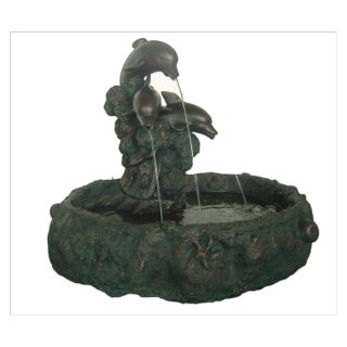 Ver Garden Treasures 36H Outdoor Dolphin Fountain at Lowes