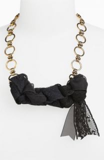 Bonnie Jonas Lace & Chain Necklace  
