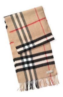 Burberry Giant Check Cashmere Scarf  