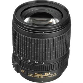 Nikon 18 105mm f/3.5 5.6G ED VR AF S DX Nikkor Autofocus Lens