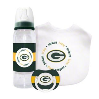 Green Bay Packers Baby Gift Set Kickoff Collection 3 Piece Baby 