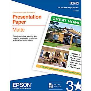 Epson® Presentation Paper with Matte Finish  