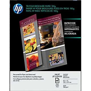 HP Inkjet Tri Fold Brochure Paper  