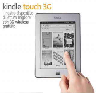 Kindle Touch 3G dispositivo di lettura con schermo touch, 3G gratuito 