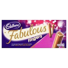Cadbury Fabulous Fingers 110G   Groceries   Tesco Groceries