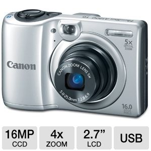 Canon 6177B001 PowerShot A1300 Digital Camera   16 MegaPixels, 1/2.3 