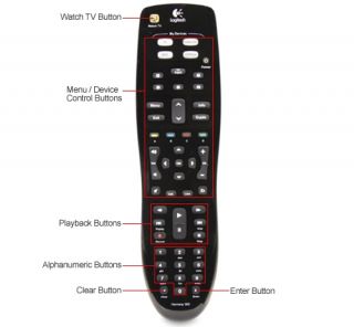 Logitech Harmony 300i Universal Remote Control   Replaces Four Remotes 