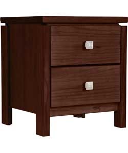 Buy Leah 2 Drawer Bedside Chest   Walnut Effect at Argos.co.uk   Your 