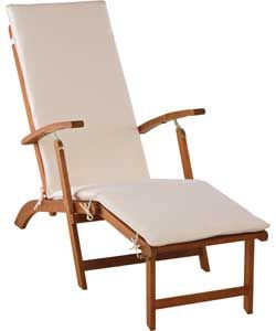 Buy Steamer Chair with Cream Cushion   Cream at Argos.co.uk   Your 