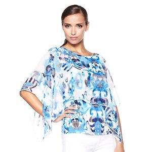 Antthony Dance of Color Tiered Chiffon Blouse