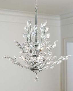 Silver Leaf Upside Down Chandelier   The Horchow Collection