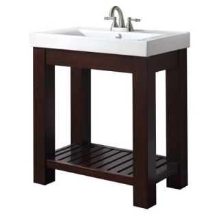 Avanity Lexi 30 Vanity with Integrated Vitreous China Top in Light 