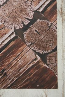 Trompe LOeil Floor Mat   Rustic Wood Scope   Urban Outfitters