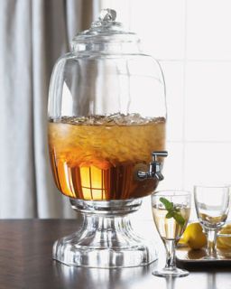 Clear Glass Beverage Server   The Horchow Collection